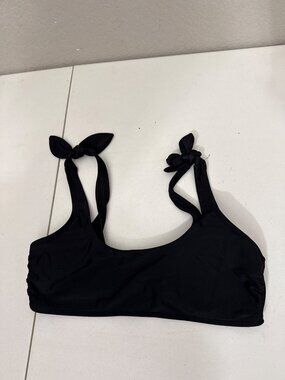 Black Tie-Strap Bikini Top By Xhilaration Size M